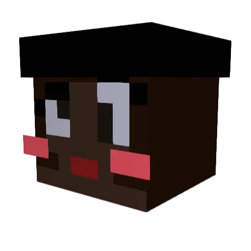 vikakis Minecraft avatar head, 3D render