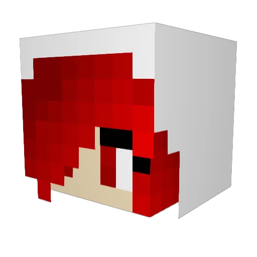 vikaprevails Minecraft avatar head, 3D render
