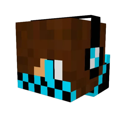 vikbru99 Minecraft avatar head, 3D render