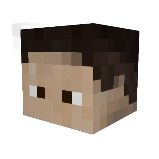 vikcarv Minecraft avatar head, 3D render