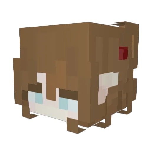 vikenpg Minecraft avatar head, 3D render