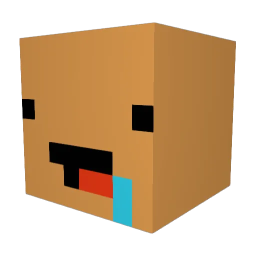 viki_rtck Minecraft avatar head, 3D render