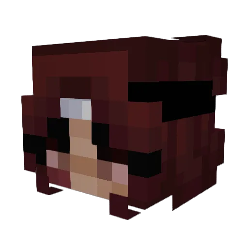 vikinah Minecraft avatar head, 3D render