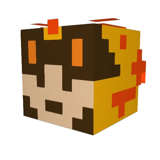 viking_raider Minecraft avatar head, 3D render