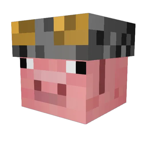 vikingpiggy Minecraft avatar head, 3D render