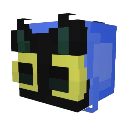 vikiya Minecraft avatar head, 3D render