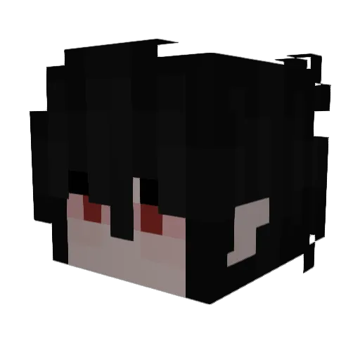 vikkae Minecraft avatar head, 3D render