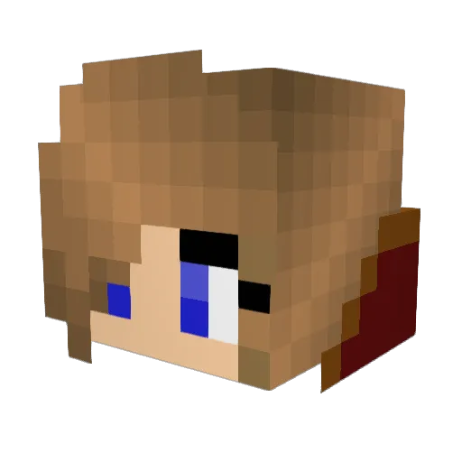 vikki_013 Minecraft avatar head, 3D render