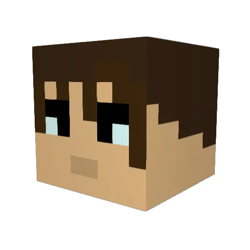 viktir Minecraft avatar head, 3D render