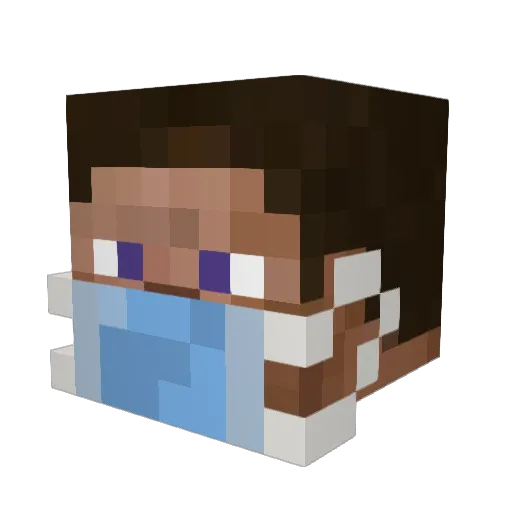 viktoooooooor Minecraft avatar head, 3D render