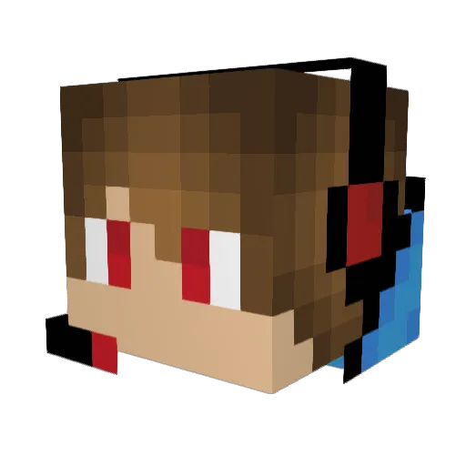 viktor657_ Minecraft avatar head, 3D render
