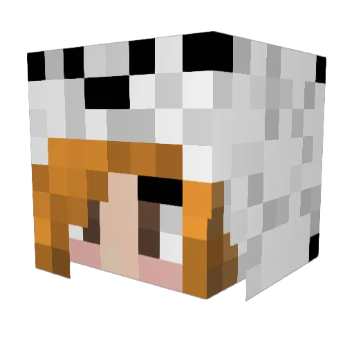 viktoriamra Minecraft avatar head, 3D render