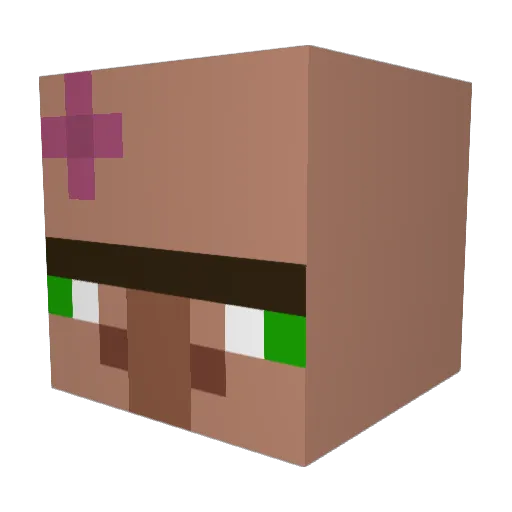 viktorkamph Minecraft avatar head, 3D render