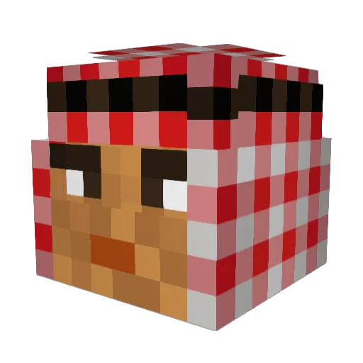 viktorr18 Minecraft avatar head, 3D render