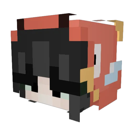 viktortje Minecraft avatar head, 3D render