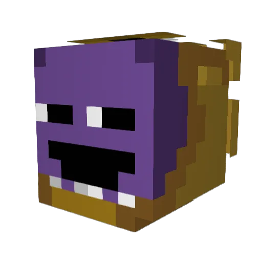viktorwow Minecraft avatar head, 3D render