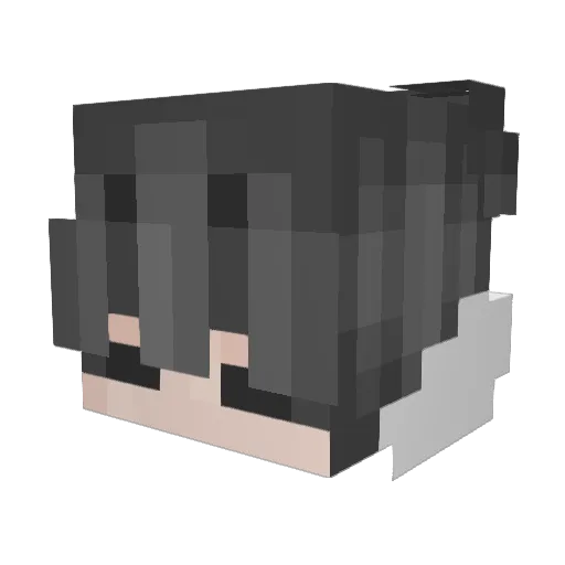 vikysmoky Minecraft avatar head, 3D render