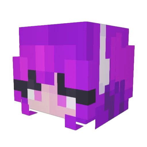 vikywiky89 Minecraft avatar head, 3D render
