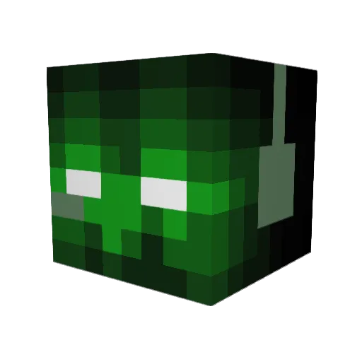 vil775 Minecraft avatar head, 3D render