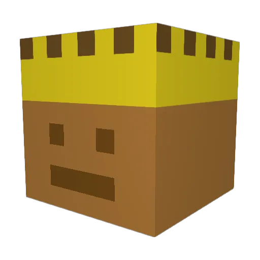 vilas2008 Minecraft avatar head, 3D render