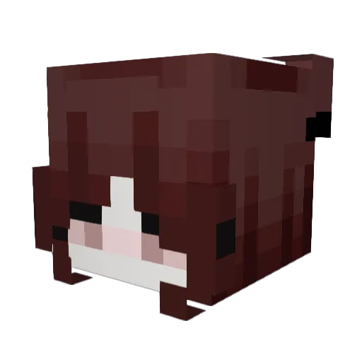 vildora Minecraft avatar head, 3D render