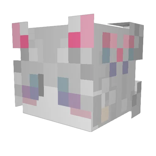 vile102 Minecraft avatar head, 3D render