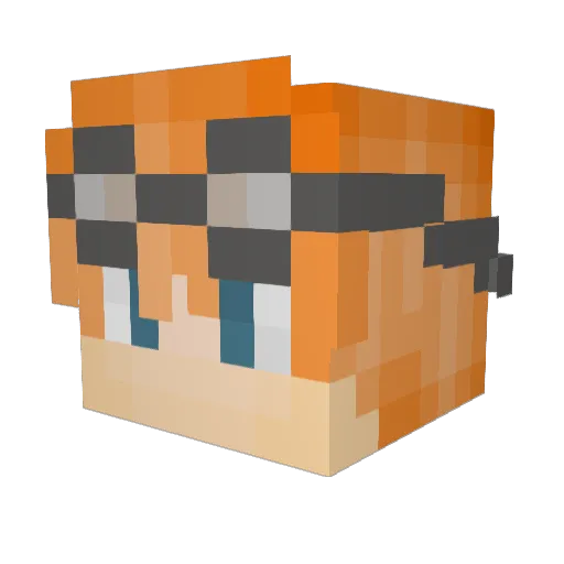 vilestorm Minecraft avatar head, 3D render