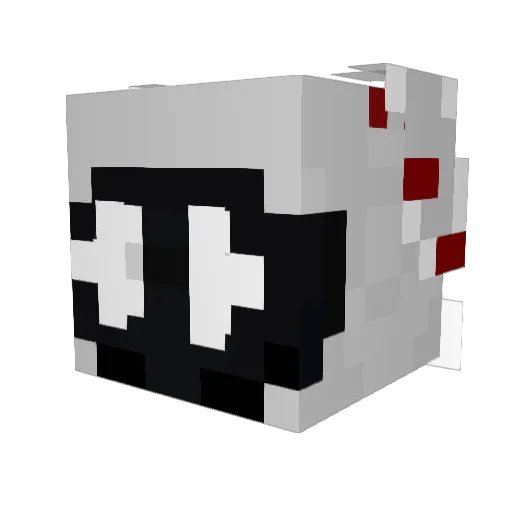 vilgote Minecraft avatar head, 3D render