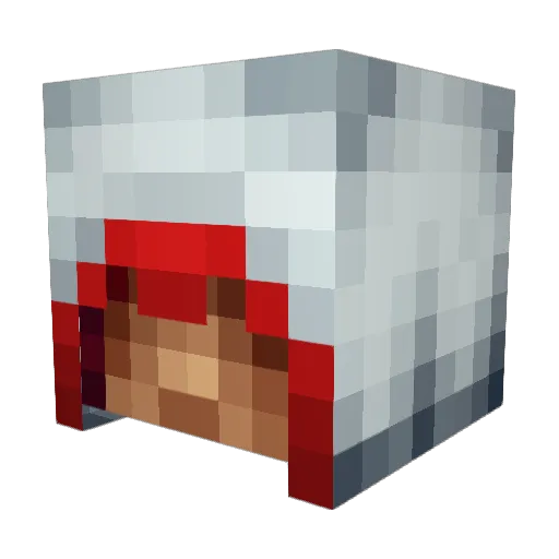 vili62 Minecraft avatar head, 3D render