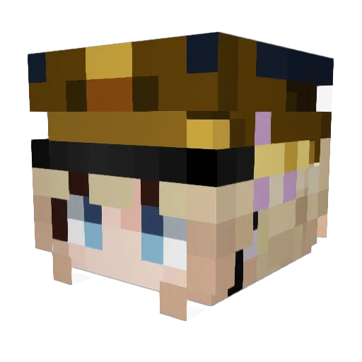 vilichuwann Minecraft avatar head, 3D render