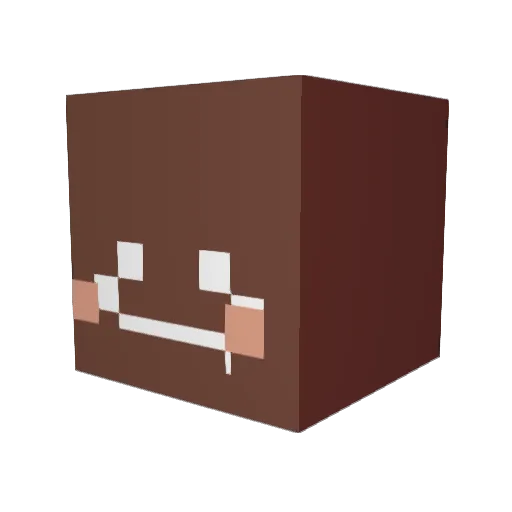 viliious Minecraft avatar head, 3D render
