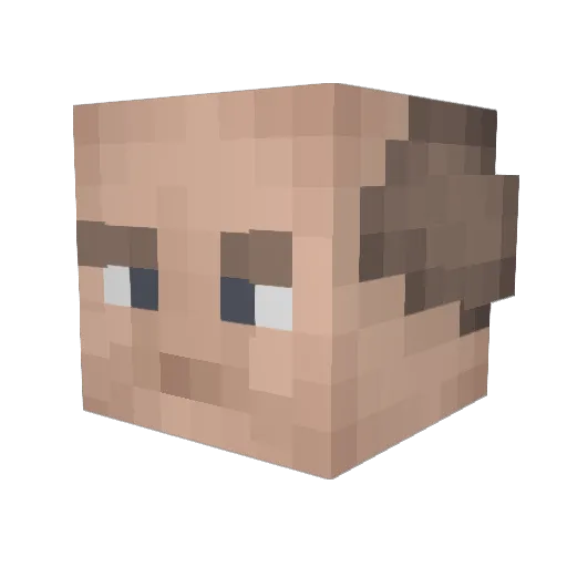 villainofDOOM Minecraft avatar head, 3D render