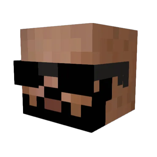 villham13 Minecraft avatar head, 3D render