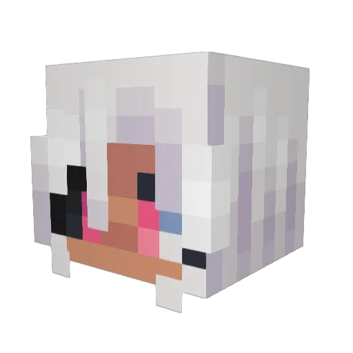 villirio Minecraft avatar head, 3D render