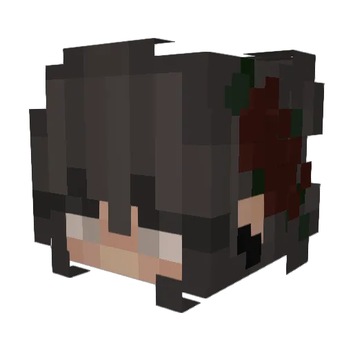 villuane Minecraft avatar head, 3D render