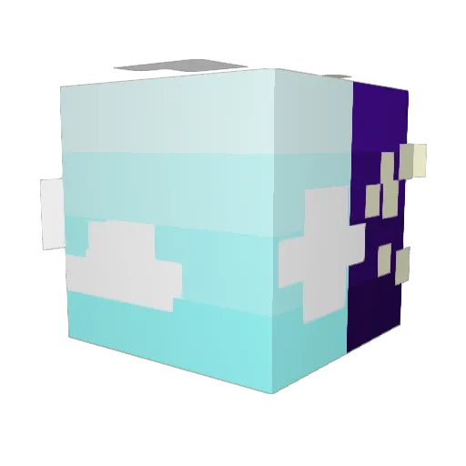 vilmo08 Minecraft avatar head, 3D render