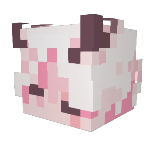 viluxor Minecraft avatar head, 3D render