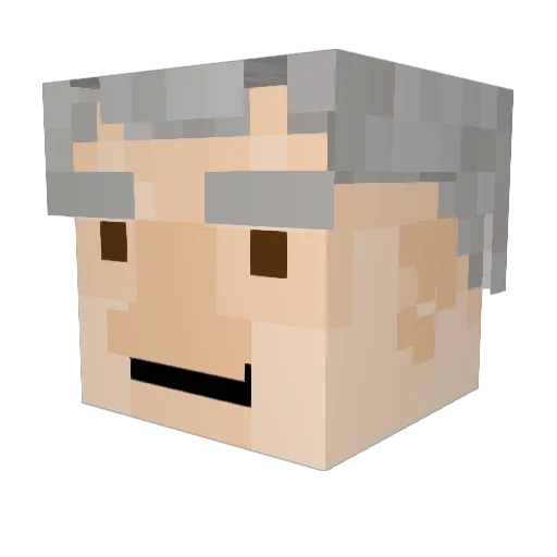 vilvas2 Minecraft avatar head, 3D render