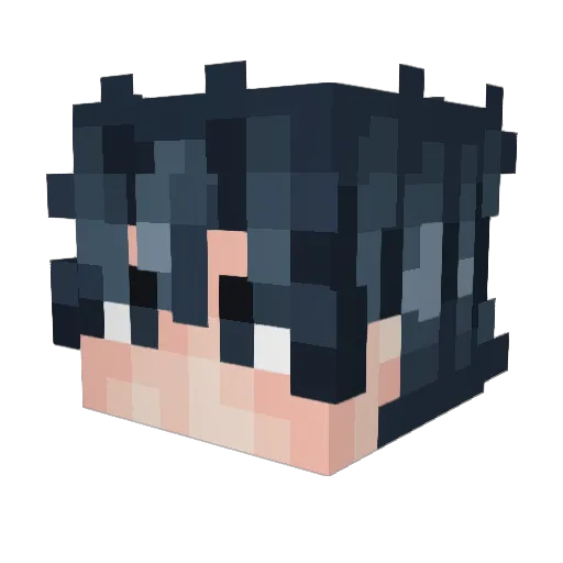 vimakon Minecraft avatar head, 3D render