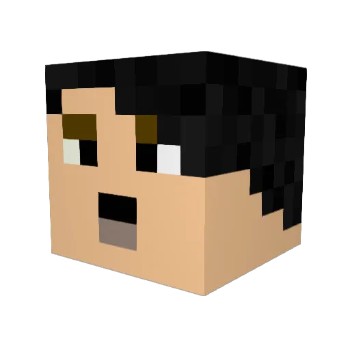 vimmu22 Minecraft avatar head, 3D render