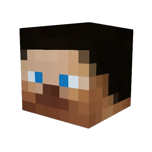 vinNitro Minecraft avatar head, 3D render