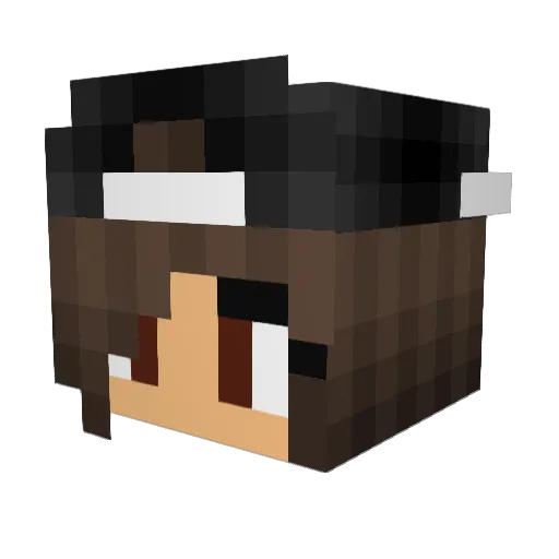 vina_101 Minecraft avatar head, 3D render
