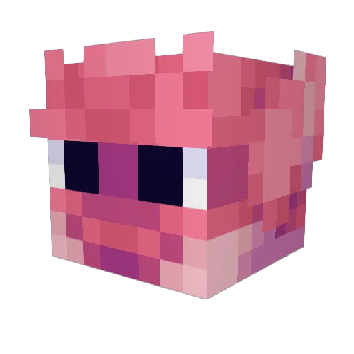 vinbum Minecraft avatar head, 3D render