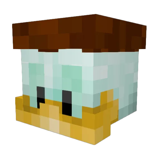 vinc_13 Minecraft avatar head, 3D render
