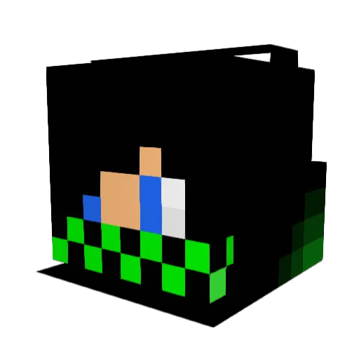 vince33140 Minecraft avatar head, 3D render