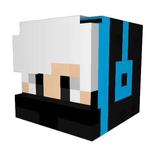 vincent170112 Minecraft avatar head, 3D render