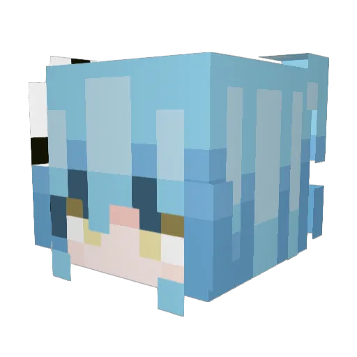 vincent_100 Minecraft avatar head, 3D render