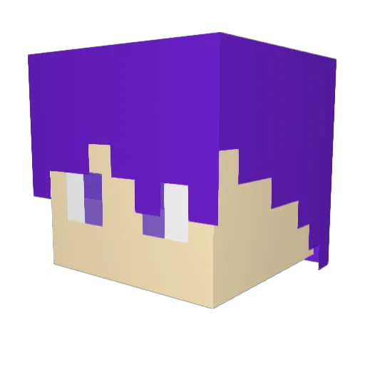 vincent_hooman Minecraft avatar head, 3D render