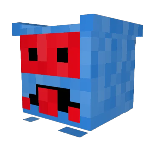 vincentay Minecraft avatar head, 3D render