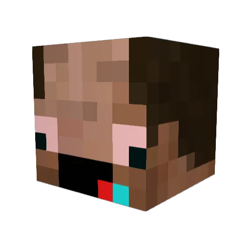 vincenzo2006 Minecraft avatar head, 3D render